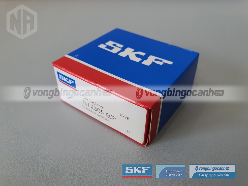 Vòng bi SKF NJ 2305 ECP chính hãng, phân phối bởi Vòng bi Ngọc Anh - Đại lý uỷ quyền SKF.