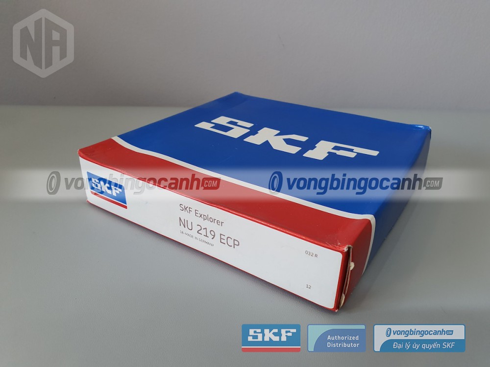 Vòng bi SKF NU 219 ECP chính hãng, phân phối bởi Vòng bi Ngọc Anh - Đại lý uỷ quyền SKF.