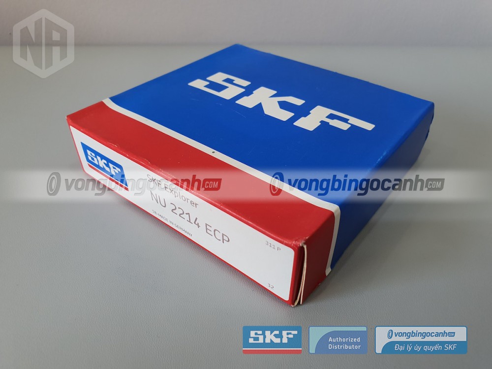 Vòng bi SKF NU 2214 ECP chính hãng, phân phối bởi Vòng bi Ngọc Anh - Đại lý uỷ quyền SKF.